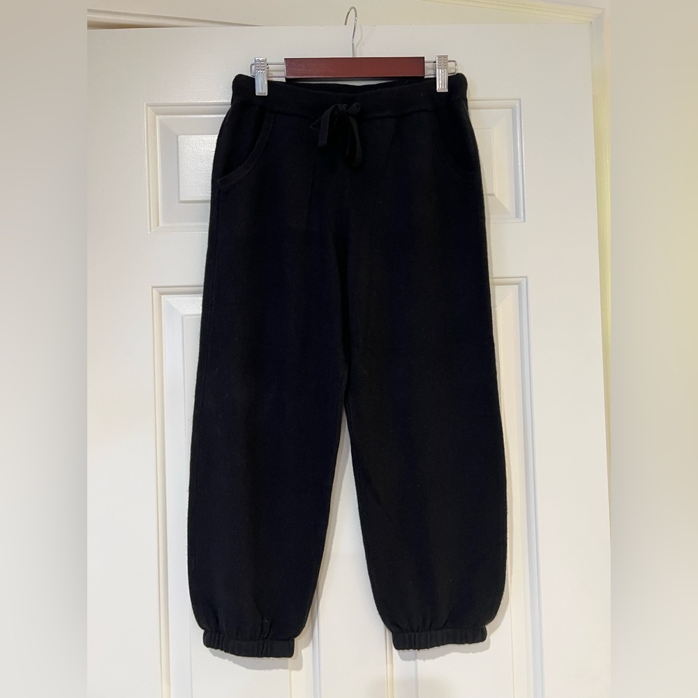 Haute Hippie cashmere 3/4 pants black pockets nwt $595
